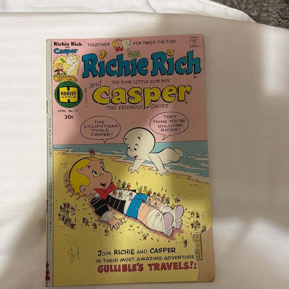 Vtg. Richie Rich and Casper, Harvey Comics, Comic Book April ...,